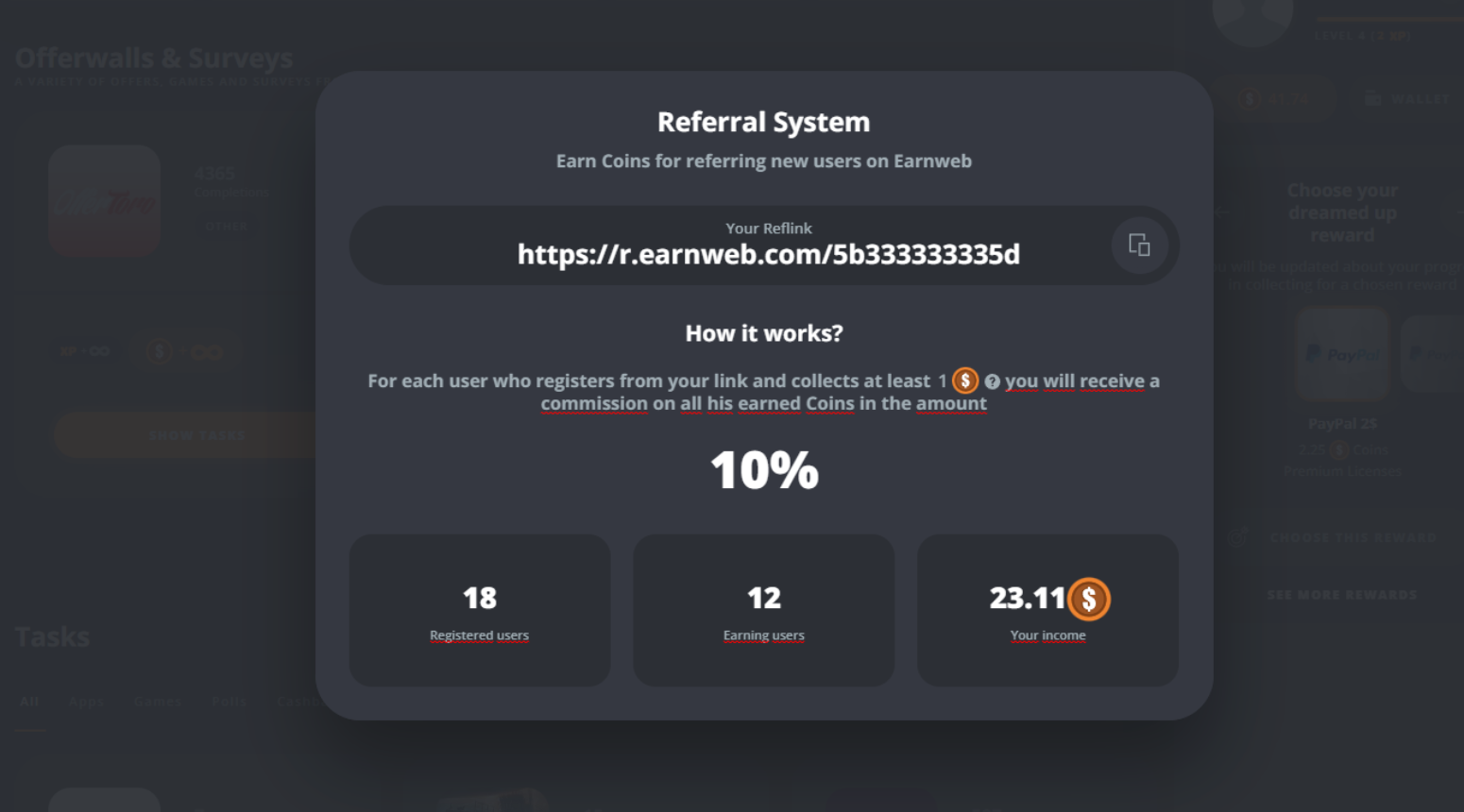 Referral System FAQ – Earnweb.com